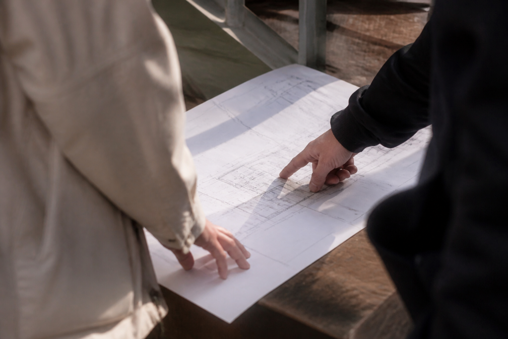 Plan cadastral avec mesures corrigeant surface habitable