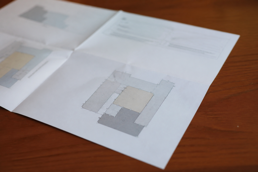 Document administratif ouvert montrant calcul surface imposable