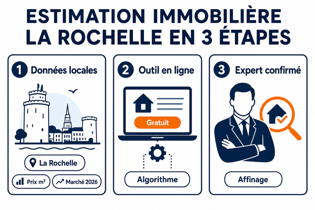 Estimation immobilière la rochelle en 3 étapes